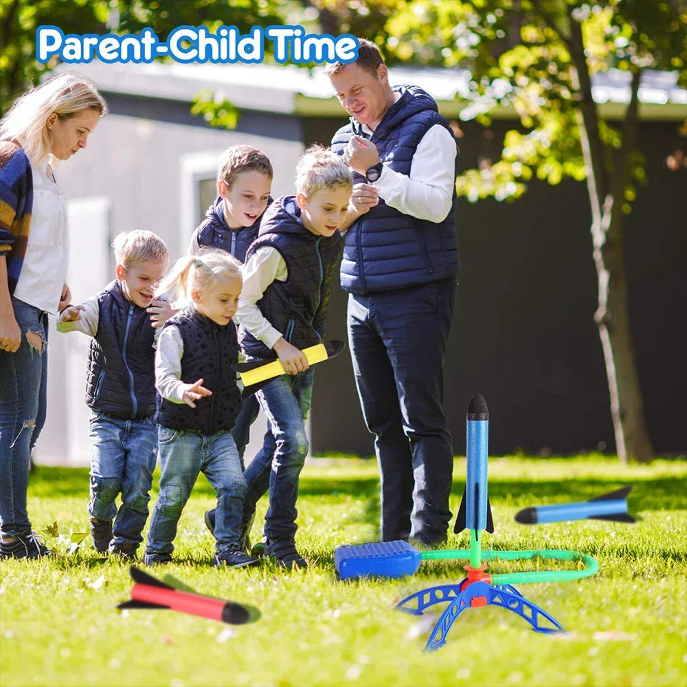 Pump - Rakete  Lass die Kids den Himmel erobern mit unserer coolen Kinder Outdoor Rakete!