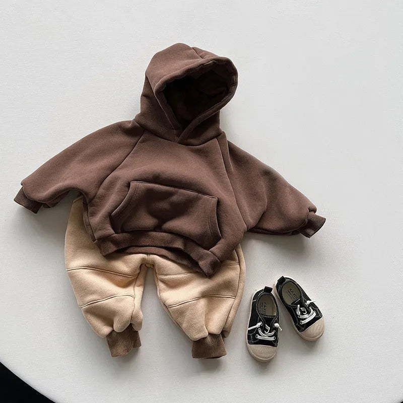 Warmer Fleece-Hoodie – Kuscheliger Unisex-Pullover für den Winter