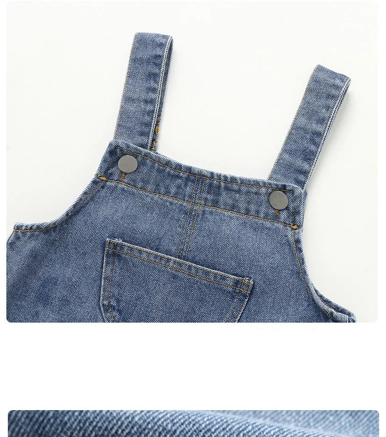 Unisex-Denim-Overall – Lässiger Kurz-Style für Babys und Kleinkinder