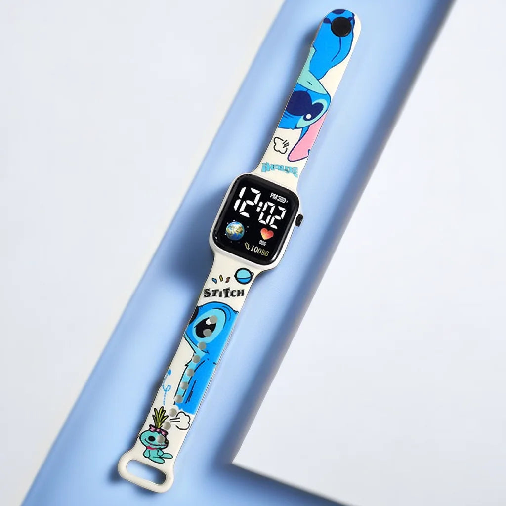 MINISO Digitaluhr Stitch & Hello Kitty – Coole Kinderuhr für Jungen und Mädchen