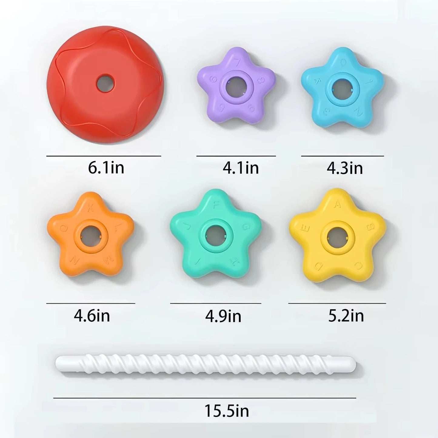 Montessori Regenbogen-Spinturm – Pädagogisches Steck- und Drehspiel für Kinder