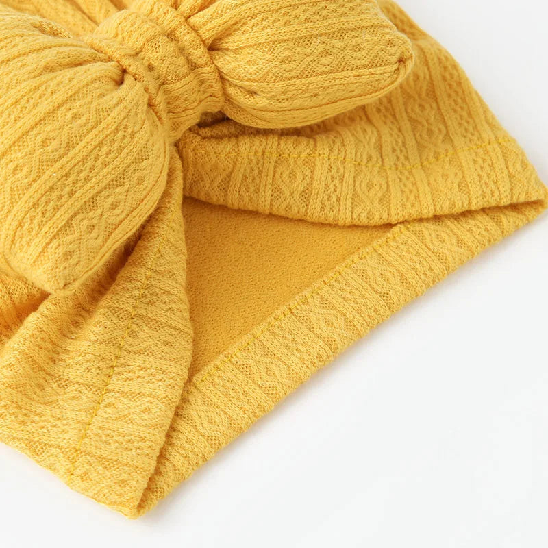 Weicher Baby-Turban mit Schleife – Süße Mütze für Neugeborene & Kleinkinder