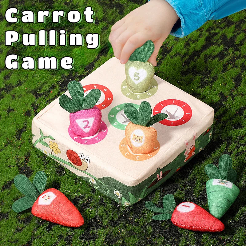 Baby Montessori Karotten Steckspiel – Feinmotorik & Farberkennung für die Kleinsten (0–3 Jahre)