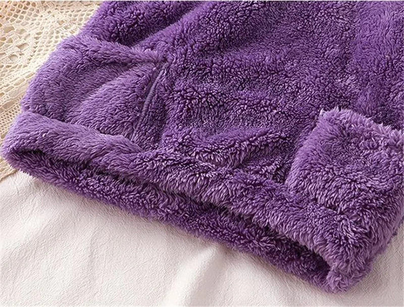 Chilliger Fleeceanzug – Dickes Fleece-Set mit Kapuze für Herbst & Winter