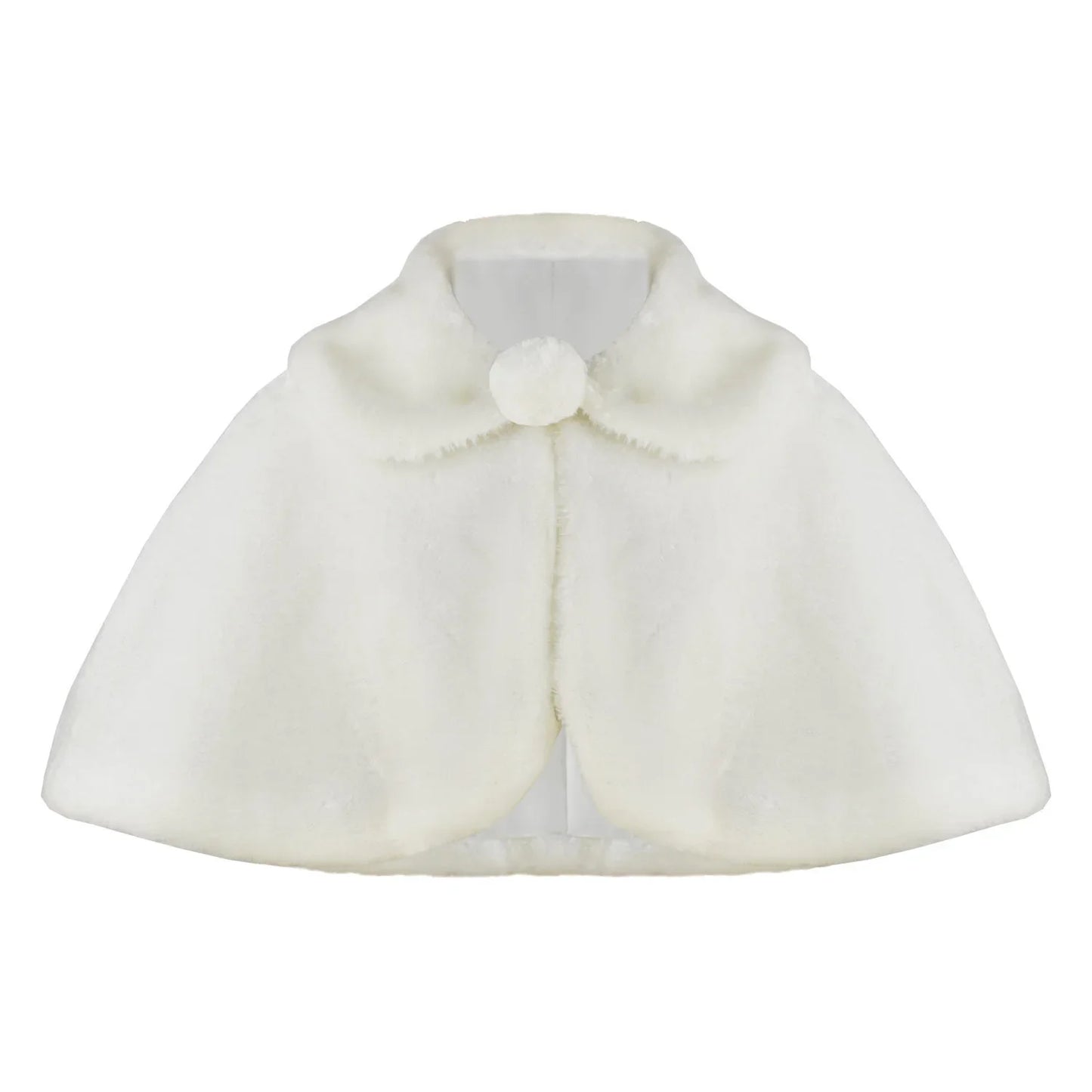 Mädchen Plüsch Schal Elegante Prinzessin Kleid Passenden Mantel Blume Mädchen Mantel Kinder Einfarbig Revers Cape Zubehör