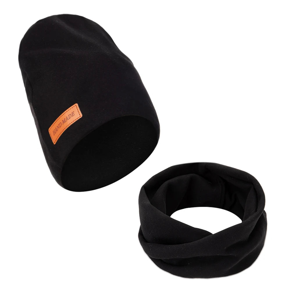 Kuscheliges Baby-Mützen-Set – 2-teiliges Mützen & Schal-Set aus weichem Kaschmir-Imitat