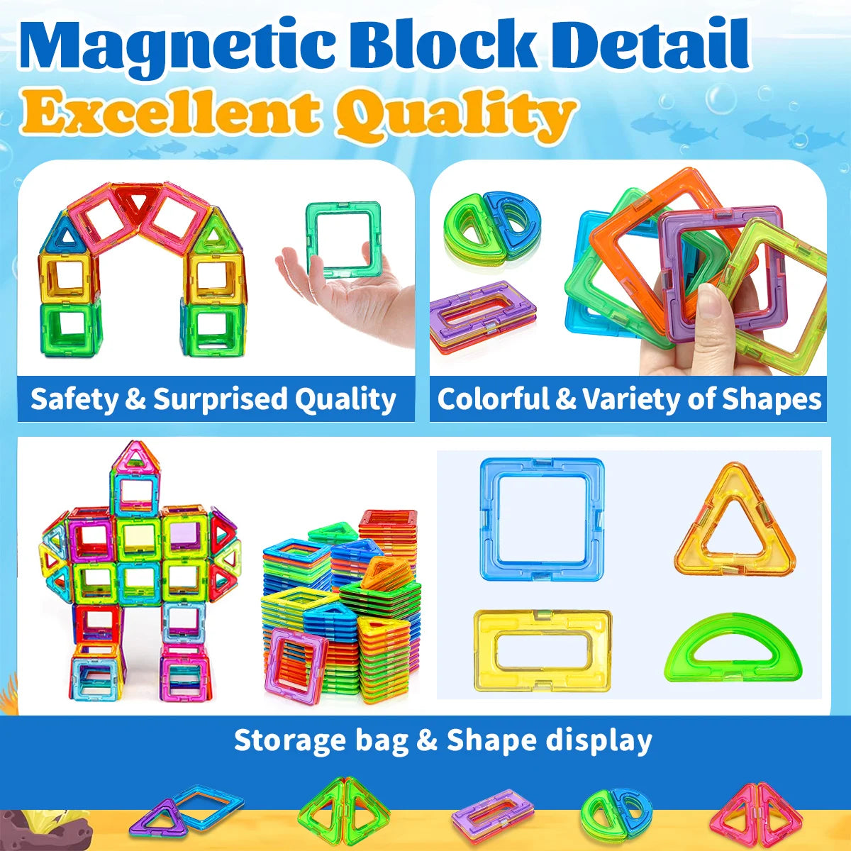 Magnetische Bausteine für Kinder – Kreatives STEM-Konstruktionsspielzeug