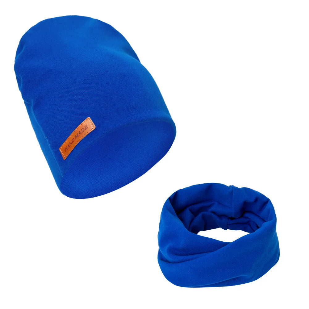 Kuscheliges Baby-Mützen-Set – 2-teiliges Mützen & Schal-Set aus weichem Kaschmir-Imitat