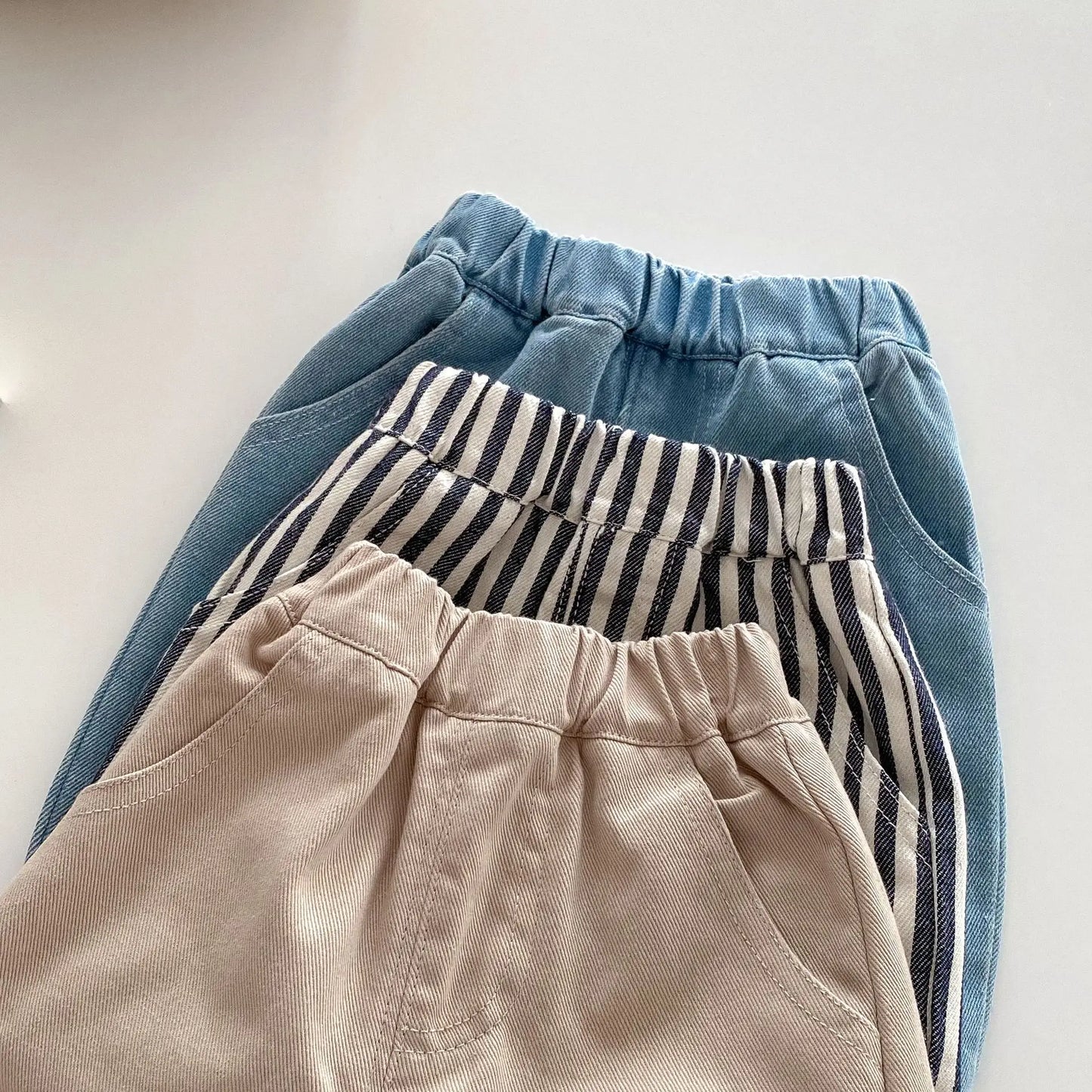Unifarbene Hose – Bequeme Freizeithose für Kinder mit elastischem Bund
