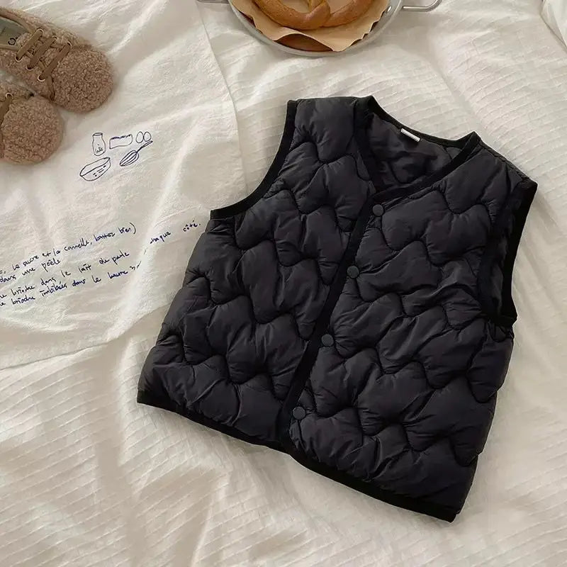 Unisex Winter-Weste für Kinder – Warme, gefütterte Weste für Babys und Kleinkinder