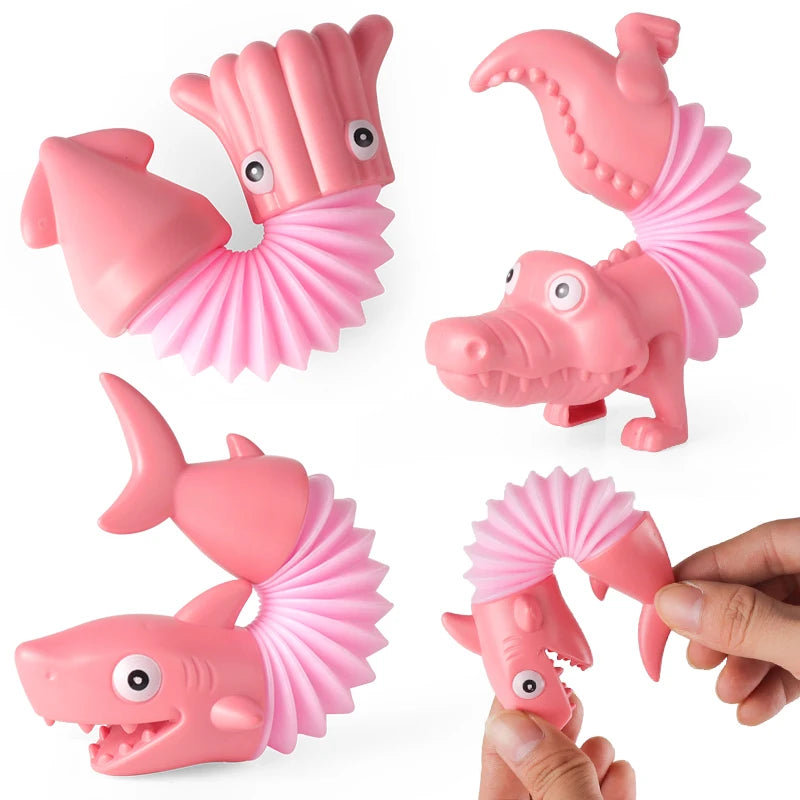 3er Set Biegsame Pop Rohr Dinosaurier – Stressabbau & Spaß für Kinder und Erwachsene (3–12 Jahre)