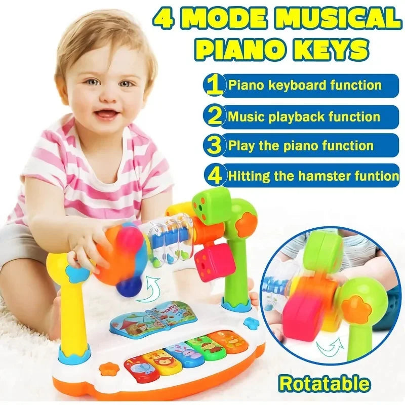 Baby-Klavier mit Licht & Sound – Das musikalische Frühförderungs-Spielzeug für kleine Musiker (ab 6 Monate)