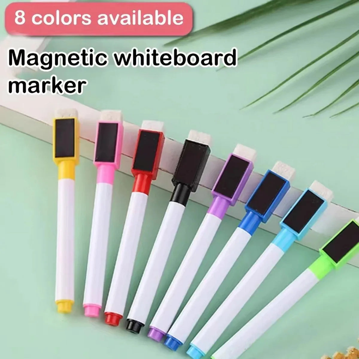 8-teiliges Set Whiteboard-Marker – Trocken abwischbare Stifte in 8 Farben