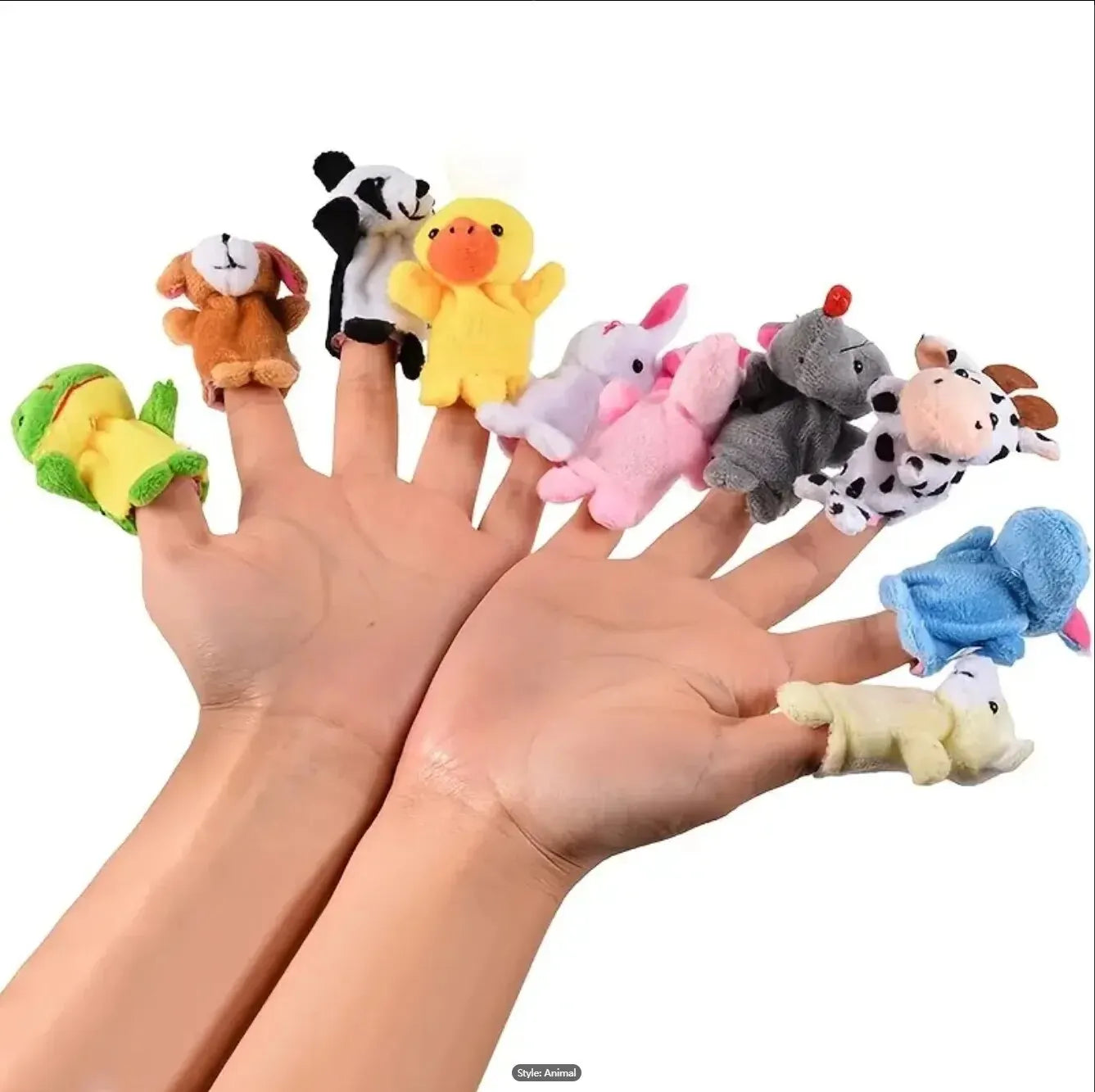10er Set Tier Fingerpuppen – Fantasievolles Spiel & Frühe Bildung für Kinder