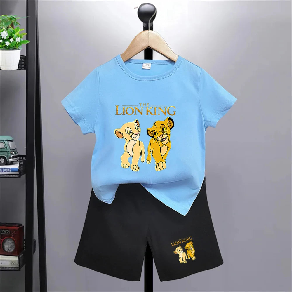 Der König der Löwen Simba T-Shirt- und Shorts-Set -Outfit für Kinder