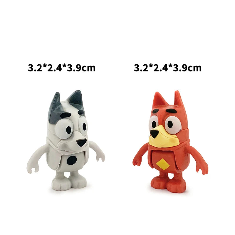 Bluey Bingo Anime Figur 8 Stk. – Das perfekte Spielzeug für kleine Abenteurer!