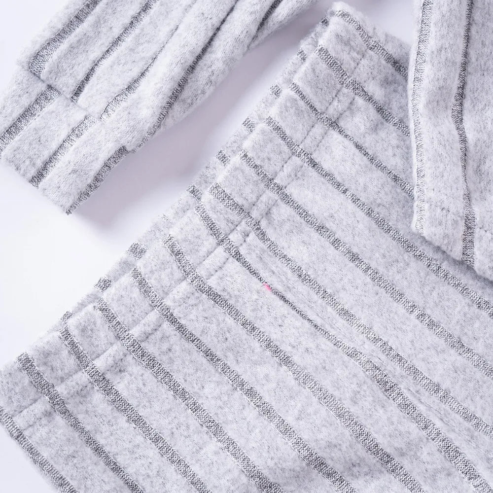 Herbstliches Mädchen- Outfit Set – Langarm-Top und modische Hose, warm, bequem und perfekt für Outdoor-Aktivitäten oder zum chilln für zu Hause