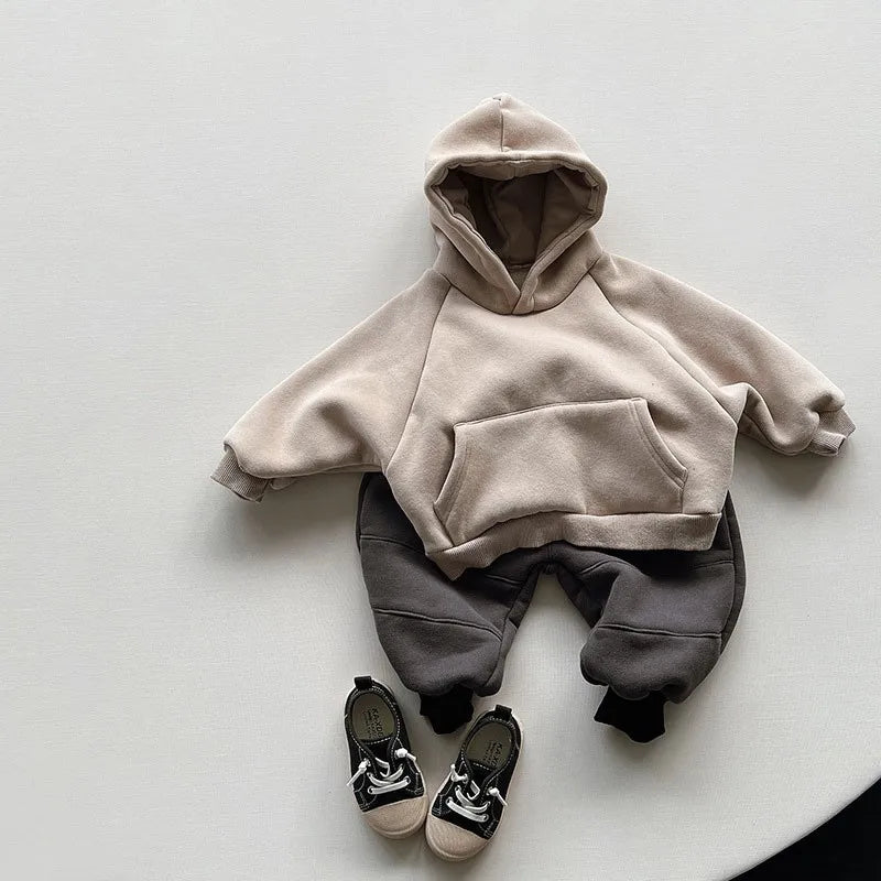 Warmer Fleece-Hoodie – Kuscheliger Unisex-Pullover für den Winter