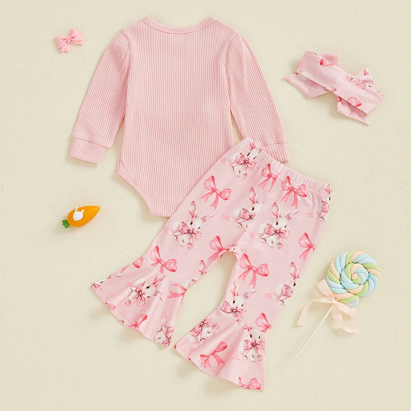 Oster-Outfits für Neugeborene – 3-teiliges Set mit Hasen-Motiv