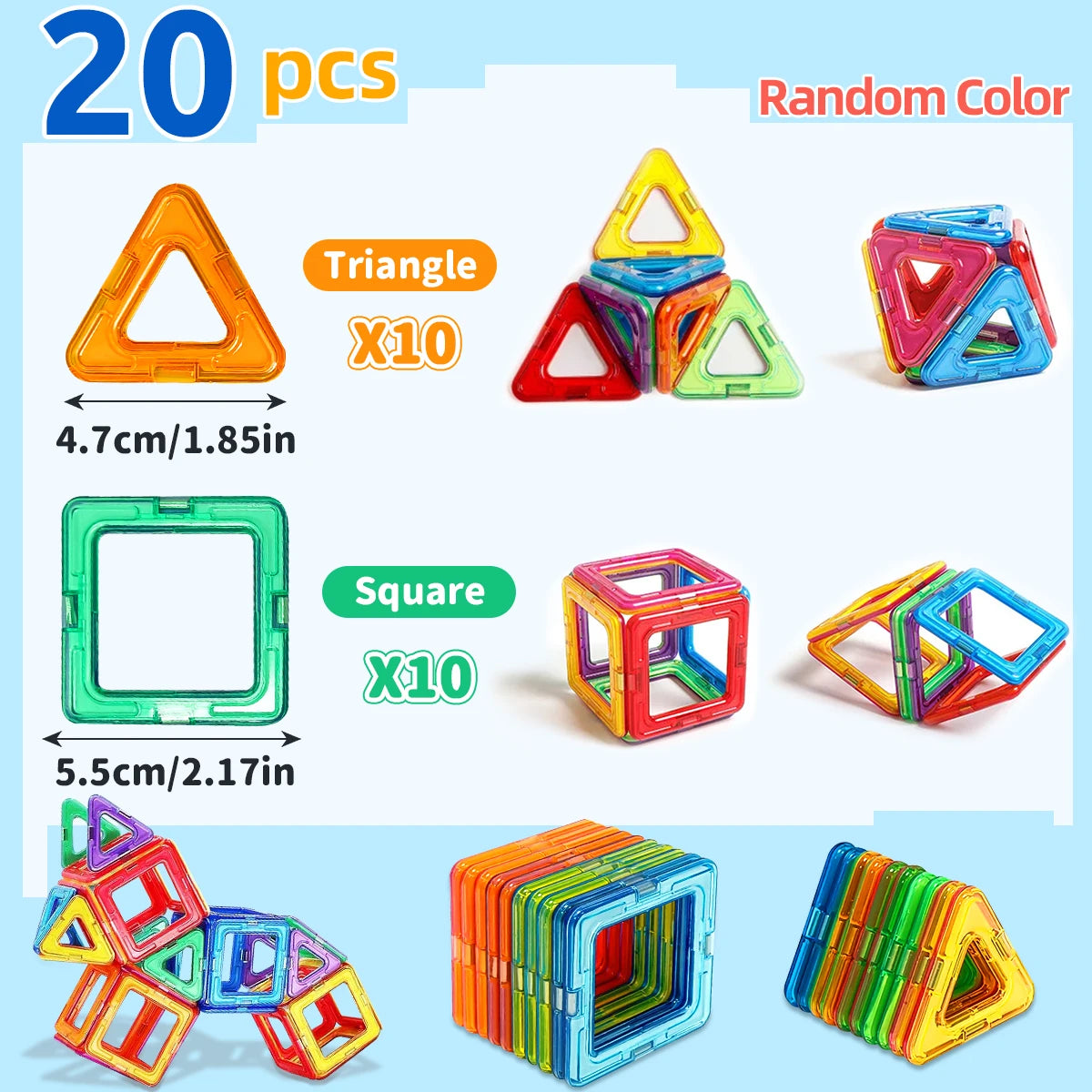 Magnetische Bausteine für Kinder – Kreatives STEM-Konstruktionsspielzeug