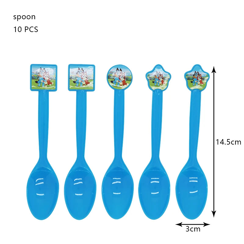 Bluey Geburtstag Deko-Set – Ballons & Partyzubehör für Kinder