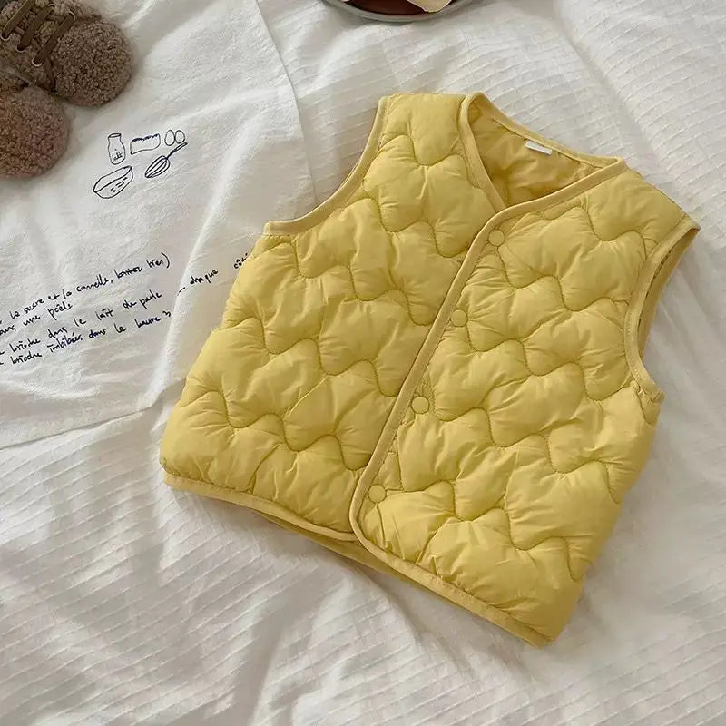 Unisex Winter-Weste für Kinder – Warme, gefütterte Weste für Babys und Kleinkinder