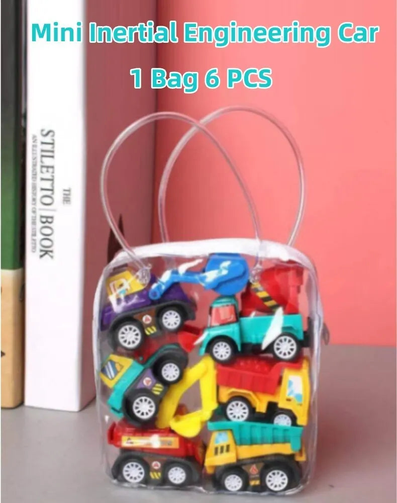 6 Stück Mini Auto Set Kinder Cartoon Spielzeug Geburtstags Geschenk