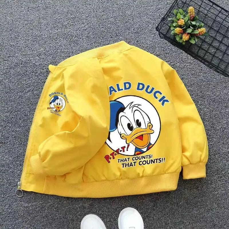 Donald Duck Jacke – Modische Windbreaker für Baby Jungen & Mädchen