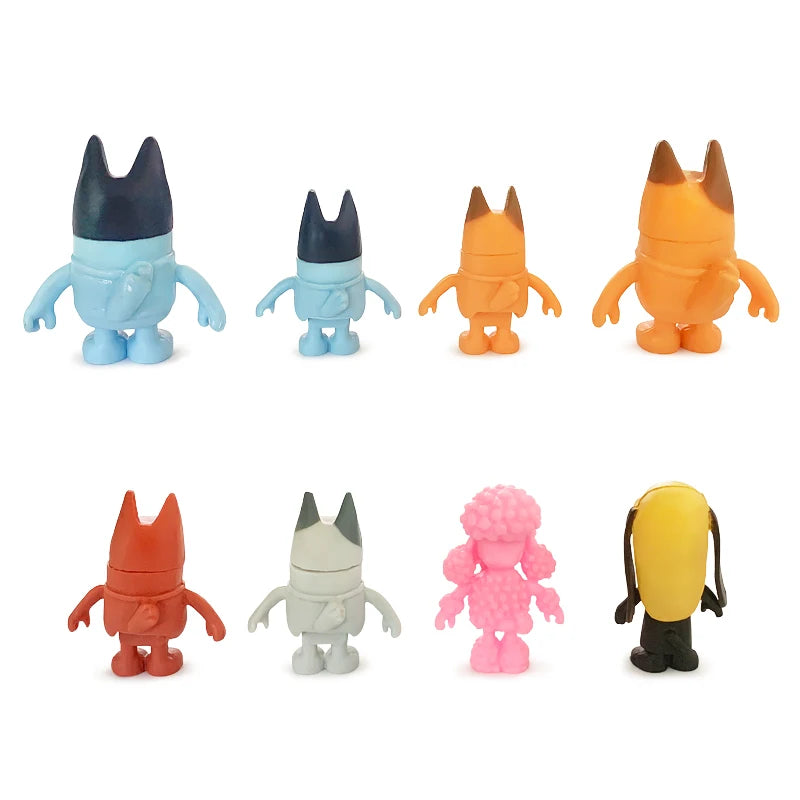 Bluey Bingo Anime Figur 8 Stk. – Das perfekte Spielzeug für kleine Abenteurer!