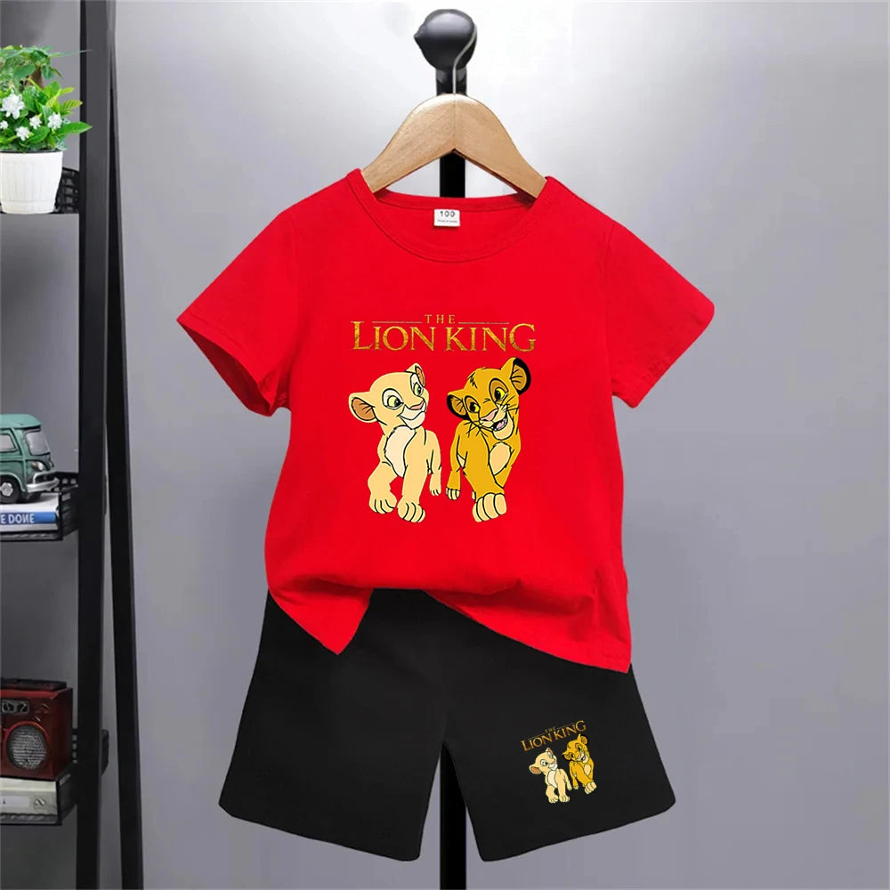 Der König der Löwen Simba T-Shirt- und Shorts-Set -Outfit für Kinder
