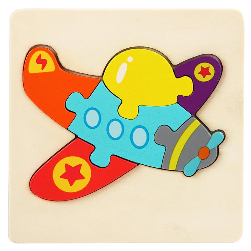 Buntes 3D-Holzpuzzle – Das coole Lern- & Knobelspiel für kleine Entdecker!