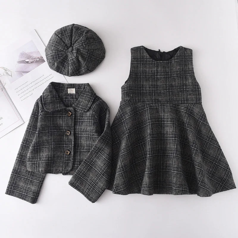 Bear Leader Prinzessinnen-Set – Wintermantel und Rock im Vintage-Stil