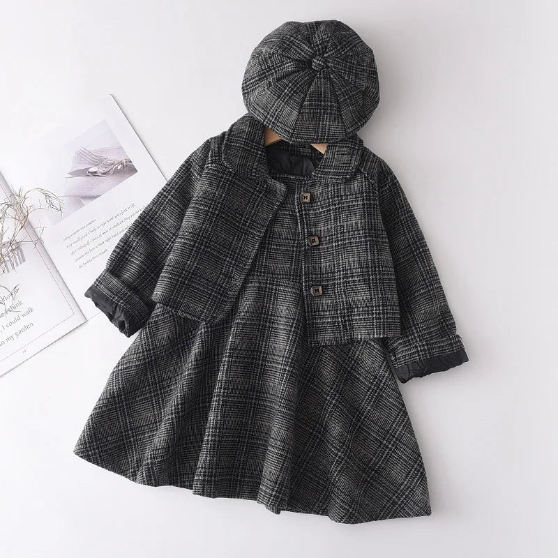 Bear Leader Prinzessinnen-Set – Wintermantel und Rock im Vintage-Stil
