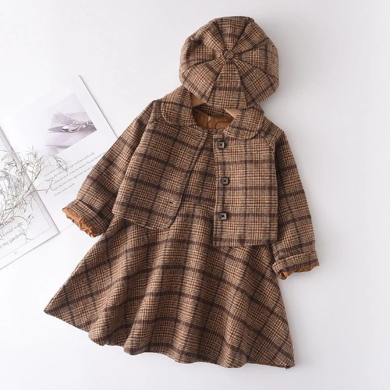 Bear Leader Prinzessinnen-Set – Wintermantel und Rock im Vintage-Stil