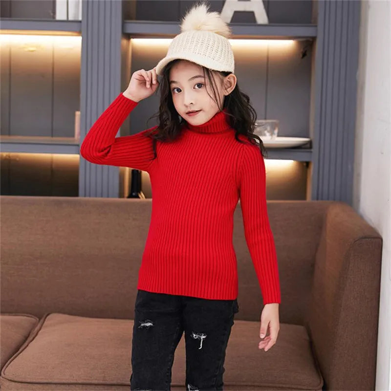 Kinder-Rollkragenpullover – Weicher Strickpullover für Babys und Kleinkinder