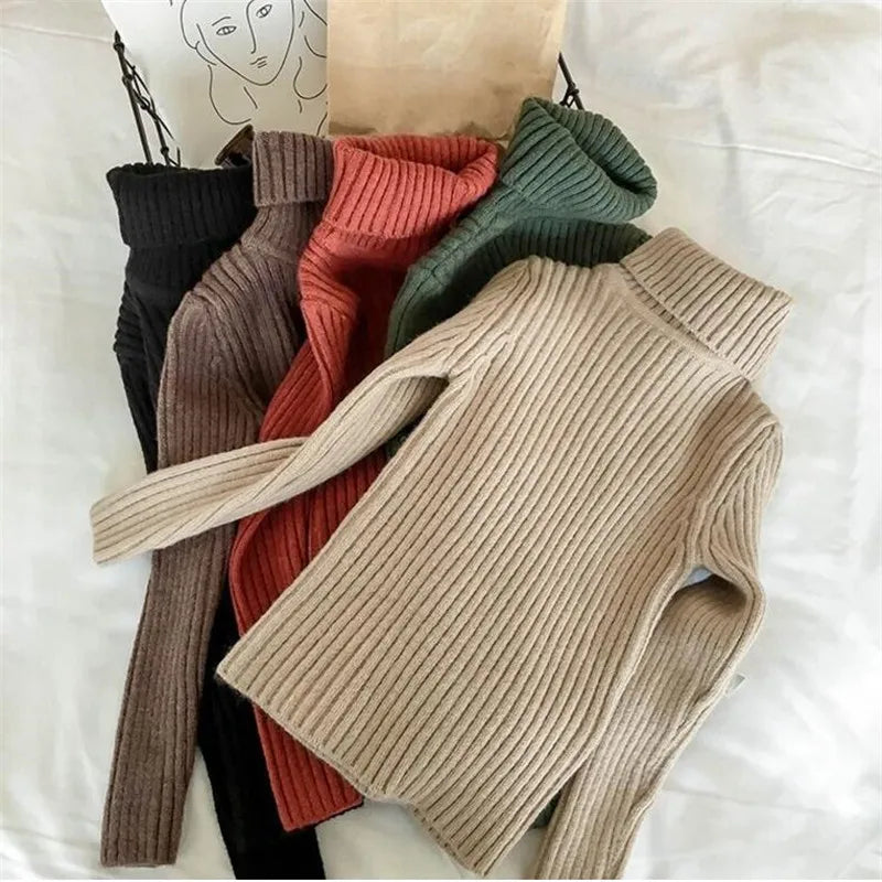 Kinder-Rollkragenpullover – Weicher Strickpullover für Babys und Kleinkinder