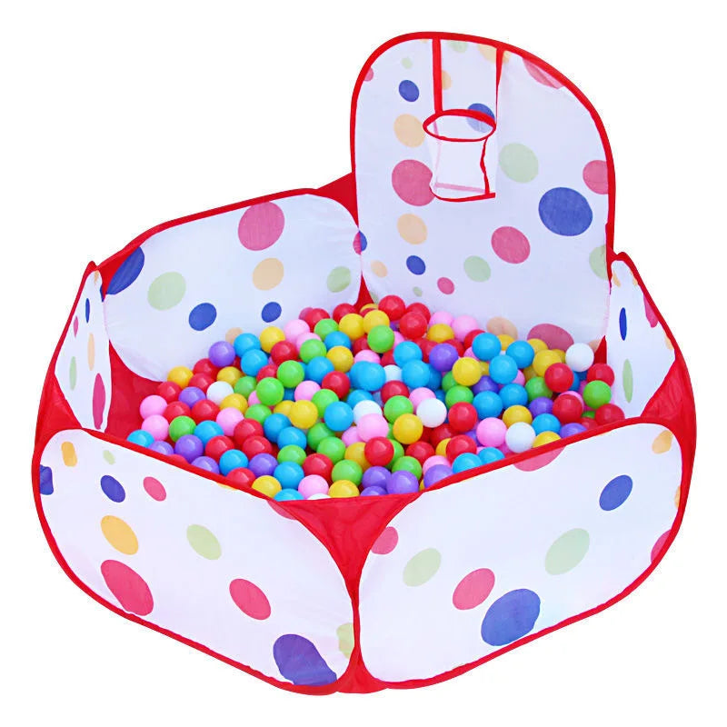 Ballbecken mit Korb ( 1,2 Meter ) – Das coole Indoor- und Outdoor-Spielzeug für Kinder.