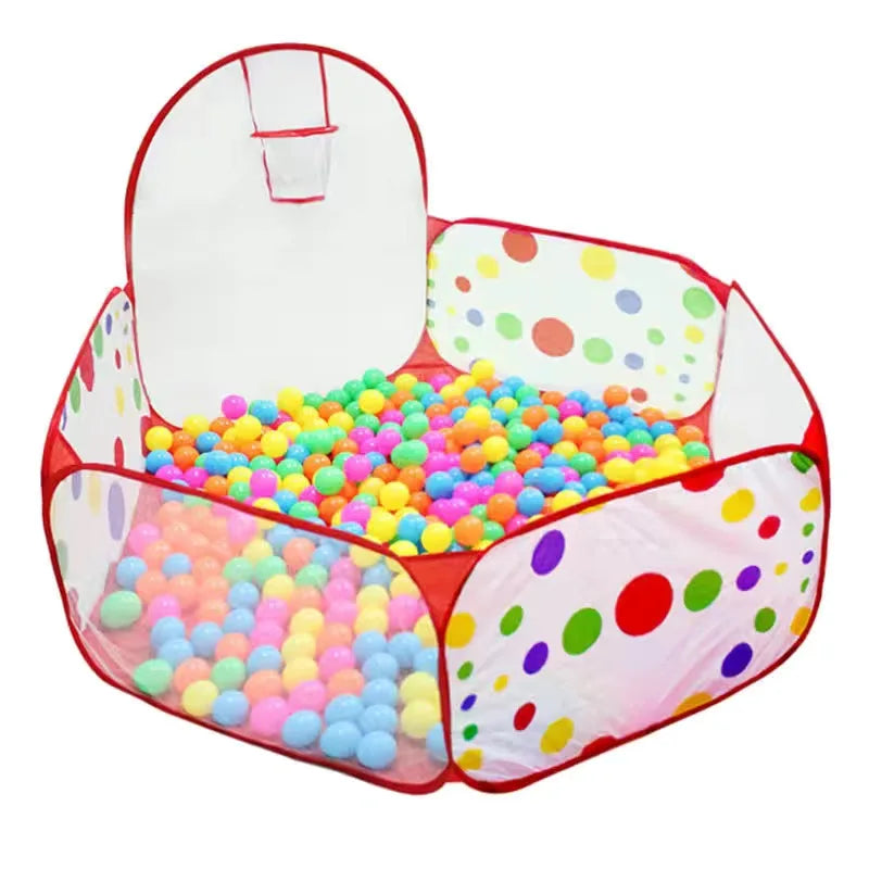 Ballbecken mit Korb ( 1,2 Meter ) – Das coole Indoor- und Outdoor-Spielzeug für Kinder.