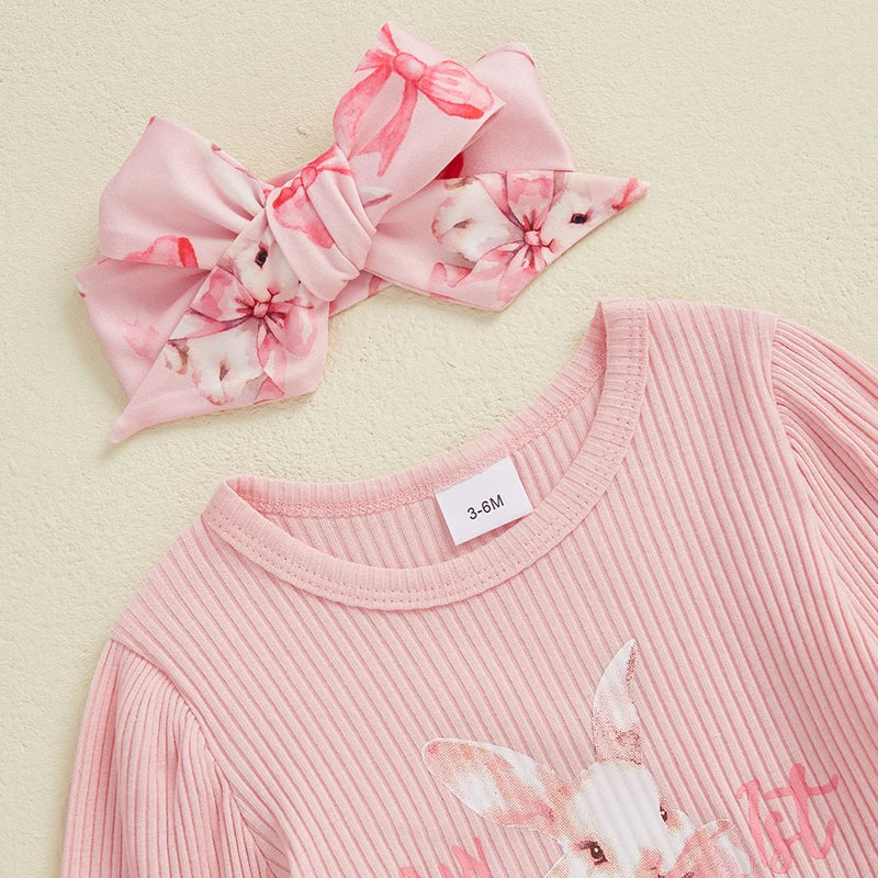Oster-Outfits für Neugeborene – 3-teiliges Set mit Hasen-Motiv