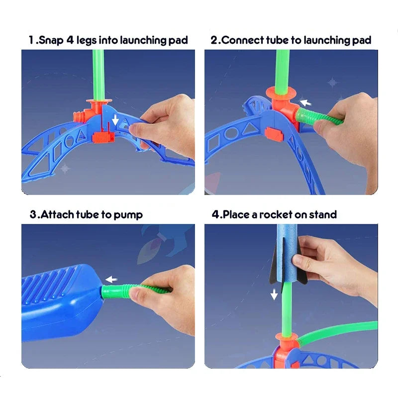 Pump - Rakete  Lass die Kids den Himmel erobern mit unserer coolen Kinder Outdoor Rakete!