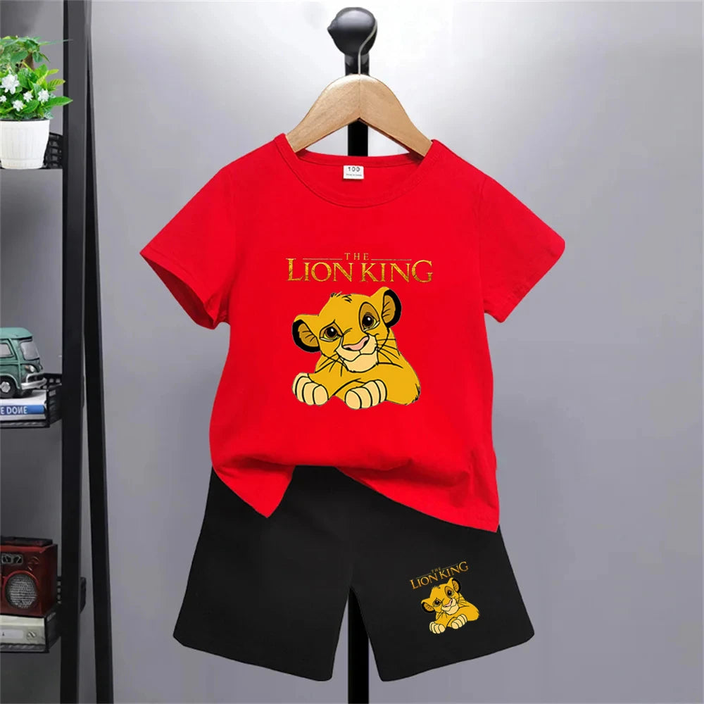 Der König der Löwen Simba T-Shirt- und Shorts-Set -Outfit für Kinder