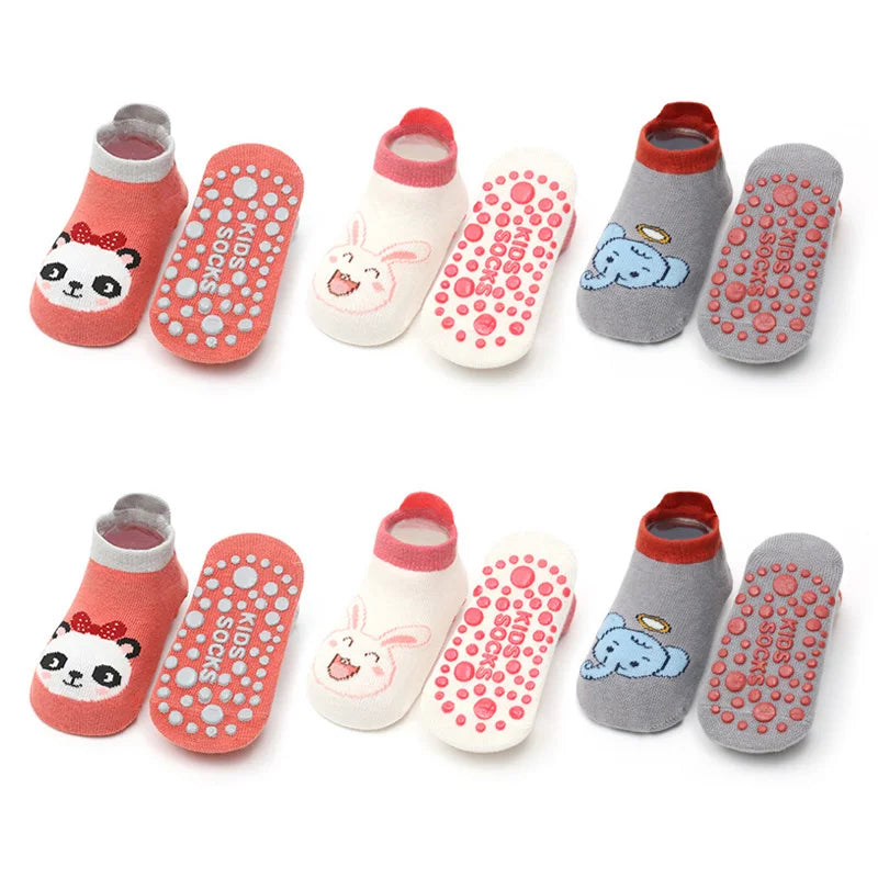 Niedliche Baumwollsocken für Kinder – 6 Paar mit süßem Tier-Design für kleine Füße!