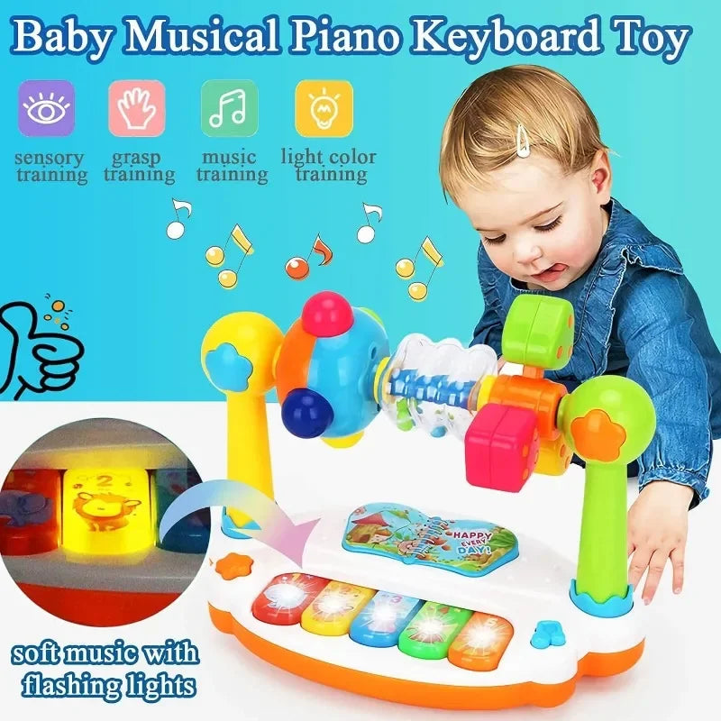 Baby-Klavier mit Licht & Sound – Das musikalische Frühförderungs-Spielzeug für kleine Musiker (ab 6 Monate)