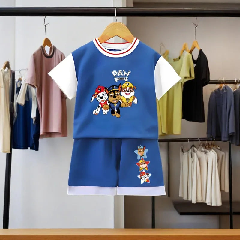 PAW PATROL Sport-Set für Jungen – Atmungsaktives T-Shirt & Shorts für den Sommer