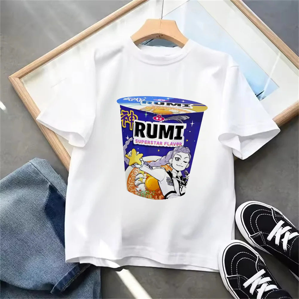 "Kpop Demon Hunters" T-Shirt – Lässiges Sommer-T-Shirt für Kinder