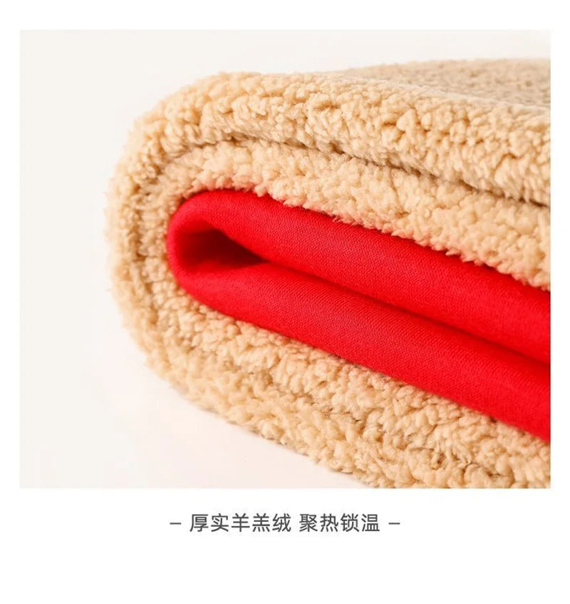 Kinder-Kapuzenjacke – Warme Jacke aus Lammwolle für Herbst und Winter