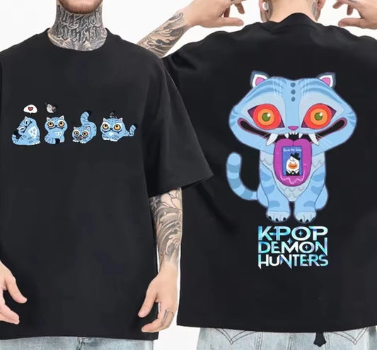 "Kpop Demon Hunters" Tiger T-Shirt – Lässiges Streetwear-Shirt im Harajuku-Stil