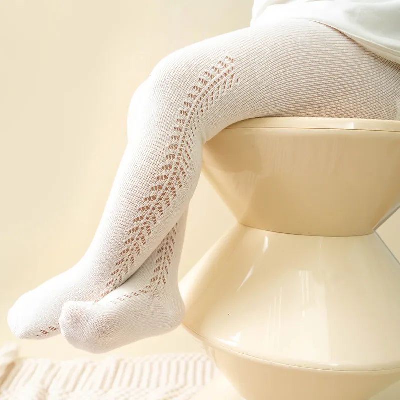 Atmungsaktive Baumwoll-Strumpfhosen für Mädchen – Festes, bequemes Design, niedliche Motive, ideal für 0-5 Jahre, perfekt für Alltag und Freizeit