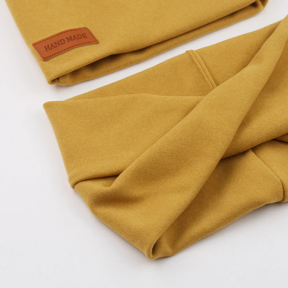 Kuscheliges Baby-Mützen-Set – 2-teiliges Mützen & Schal-Set aus weichem Kaschmir-Imitat