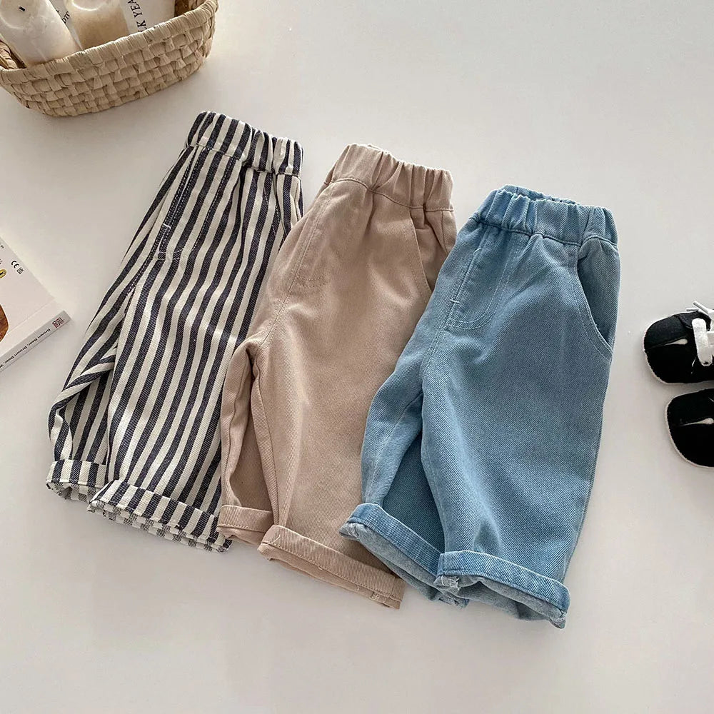 Unifarbene Hose – Bequeme Freizeithose für Kinder mit elastischem Bund